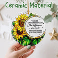 VIAKDEM Christmas Ceramic Ornament Retirement Design K Farewell Gift