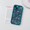 15 Case, Cute for Women Girls Ribbon Bow Pattern Glitter Aesthetic Sh