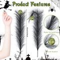 EYNDYN 15 Pcs 17'' Black Feather Christmas Tree Topper Green