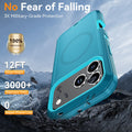 Iphone 17 Pro Heavy Duty Shockproof 3-Layer Full-Body Protection Rugged Cover [