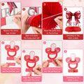 ArowlWesh Red Bow Baby Shower Honeycomb Centerpiece Table Decoration