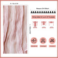 ZKPMJH 6PCS Dusty Pink Cheese Cloth Table Runner 35x120in Boho Gauze