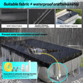 SIHAIAN 16x28Ft Oval Pool Cover UV Weather Resistant Side Storage