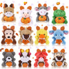 Blueweenly Thanksgiving Mini Plush Toys Pumpkin Maple 12 Pcs 2.76-3.15in