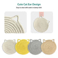 UKJENT Cotton Trivet Mats 4 Pcs Heat Resistant Pot Holders 7" & 9" Multi Color