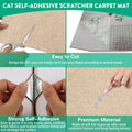 YITMOYM Trimmable Cat Scratcher Mat 39.4x15.8in Self-Adhesive Felt Fiber