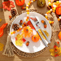 Jutom 148 PCS Fall Artificial Pumpkins Set with Pinecones Acorns Leaves
