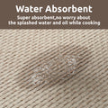 AMOAMI Kitchen Runner Rug 20x70 Non Slip Washable Absorbent Light Tan