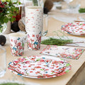 Sinmoe 400 Pcs Spring Plates Napkins Disposable Dinnerware Set Multicolor Bird