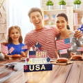 WBao Halloween Wooden Set 9.4in Glowing 3D Letter Battery Powered Red White Blue
