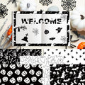 Halloween Scrapbook Paper 24 Sheets 11.8x11.8 Black & White Double-Sided
