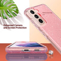 Galaxy S21 Case, Clear Glitter Case Sparkly Soft TPU Bumper Bling Cover for Wome