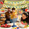 Sukkot Decorations Hanging Swirls Happy Sukkot Banner Ceiling Decor
