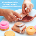 JOVA lalalark Cookie Play Food Set Toddler Pretend Toys 17 PCS Multicolor
