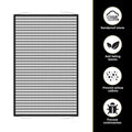Downhill Front Hood Grille Protection Mesh 2PCS 41.33x31.49in Black