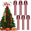 Rokkibom 6 PCS Large Burgundy Velvet Ribbon Bows 23.5x15.5 Inch Christmas