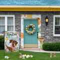 EKOREST Easter Garden Flag 12x18in Double Sided Watercolor Dachshund Dog