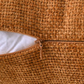 Cozoomy Chenille Linen Throw Pillow Covers 12x20 Inch Rustic Bronze Set of 2