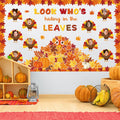 Containlol Fall Thanksgiving Bulletin Board Set Colorful Small 12.6x10.2in