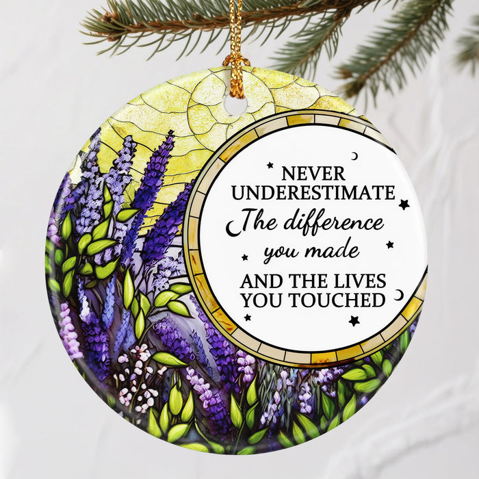 VIAKDEM Christmas Ornaments Going Away Goodbye Farewell Gifts Design H