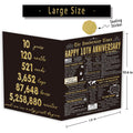 Londue 10 Year Anniversary Card for Him Her Romantic Tin Gift Couple