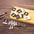 lasuroa 8pcs Heavy Duty White Metal Mirror Clips Holder Kit with Screws Pads