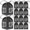 BESTOYARD Halloween Hollow Die-Cut Candy Boxes Black 8.27x4.53in 50pcs