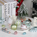 Forsylvanas Jewelry 47PCS Macaron Rose Gold Shatterproof Christmas Ornaments