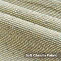 FUTEI Green Chenille Throw Pillow Covers 20x20 Inch Set of 2 Modern Decor