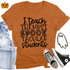 CQF Halloween Teacher Shirt Women Funny Fall Teacher Tee Size XL