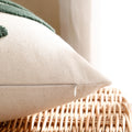 Tosleo 12x20in Green Tropical Leaf Embroidered Pillow Covers 2 Pack