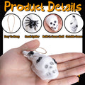 Watayo 12 Pcs Mini Halloween Skull Decorations 4x1.5in White Gauze Wrapped
