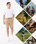 Cosmolle Hiking Cargo Shorts Quick Dry Stretch Lightweight Brown Size M