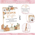 Serach Little Pumpkin Baby Shower Diaper Raffle Sign with Stand & 50 Tickets