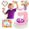 Kingci Fabric Flower Bouquets DIY Kit 117PCS Pink Creative Craft Set