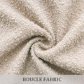 Laolitou 2 Pack Boucle Pillow Covers 18x18 Inch Faux Leather Oatmeal