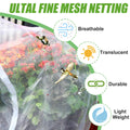 H.Romo Fruit Tree Netting 8x8ft Clear Garden Bird Pest Barrier 1 Pack