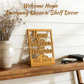 GoHoKi Housewarming Gift Farmhouse Wooden Sign Entry Table Decor New Home