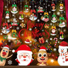 Joyful Start Christmas Window Clings Double Sided Snowflake Decals PVC