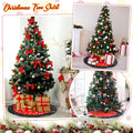 Soulchen Christmas Tree Skirt Double Layer Red Black Yellow Big Wave Point 51"