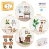 4 Pack Beginner Embroidery Kits DIY Starter Kit w Hoop Threads Tools