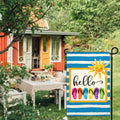 Shuitouk 3 Ply Summer Garden Flag 12x18 Inch Double Sided Outdoor Decor