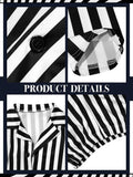 Haysandy Kids Halloween Black White Striped Suit Costume Size Large