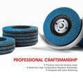 S SATC Flap Discs 4-1/2 Inch 40 Grit Zirconia Grinding Wheel Type 29 - 10 Pack
