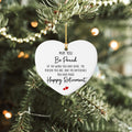 Luptiteuy Ceramic Heart Ornament Retired Gifts for Women Nurse Teacher Xmas