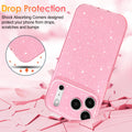 For Iphone 17 Pro Case Glitter Cute Sparkly Shiny Bling Sparkle Phone Cases 6.3"