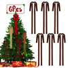 Rokkibom 6 PCS Large Brown Velvet Ribbon Bows 23.5x15.5 Inch Christmas Decor