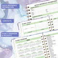 Makapoo 2025 Planner Weekly & Monthly 6.3x8.4 Green Ink Sturdy Cover