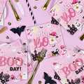 Lenyunge Pink Halloween Birthday Ghost Party Decorations Napkins 48pcs