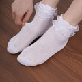 Rthjsfj Girls Cotton Lace Dress Socks White 1 Pack Size 4-6 Years
